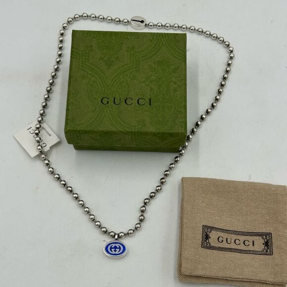 Women’s Gucci .925 Sterling silver necklace made in Italy - Picture 1 of 12
